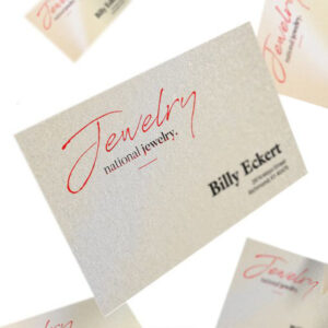 Pearl White Business Cards