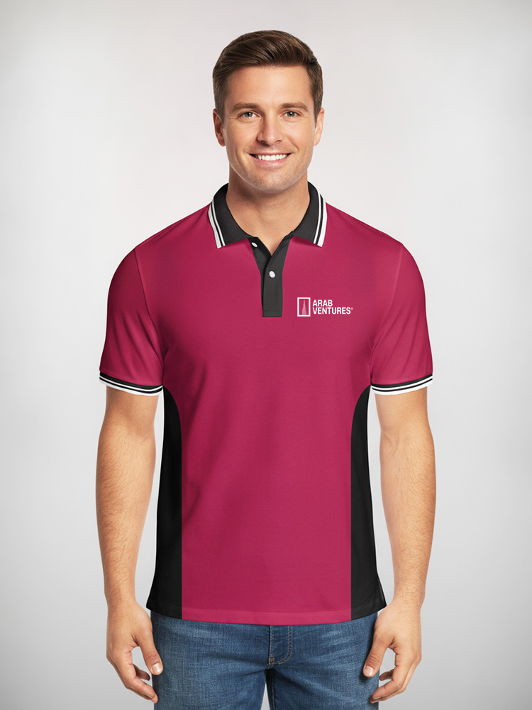Maroon Polo T shirt printing Dubai