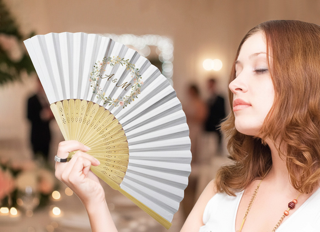 Hand fans printing Dubai