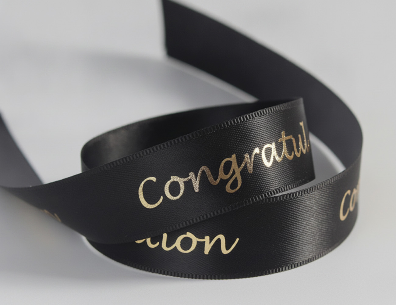 Ribbon with foiling Dubai