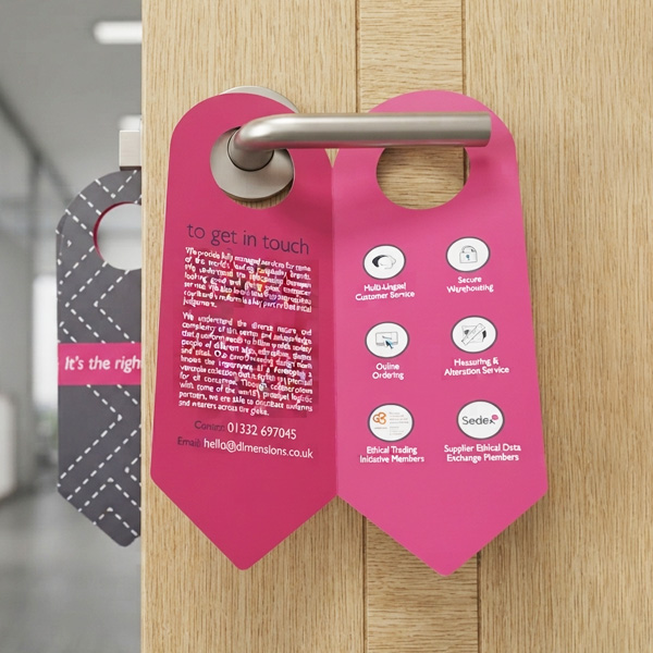 Folded Style Door Hangers printing Dubai